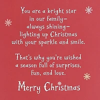 You're a Bright Star in Our Family Christmas Card for Granddaughter for only USD 5.59 | Hallmark
