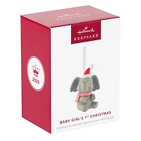 Baby Girl's First Christmas Elephant 2025 Ornament for only USD 23.99 | Hallmark