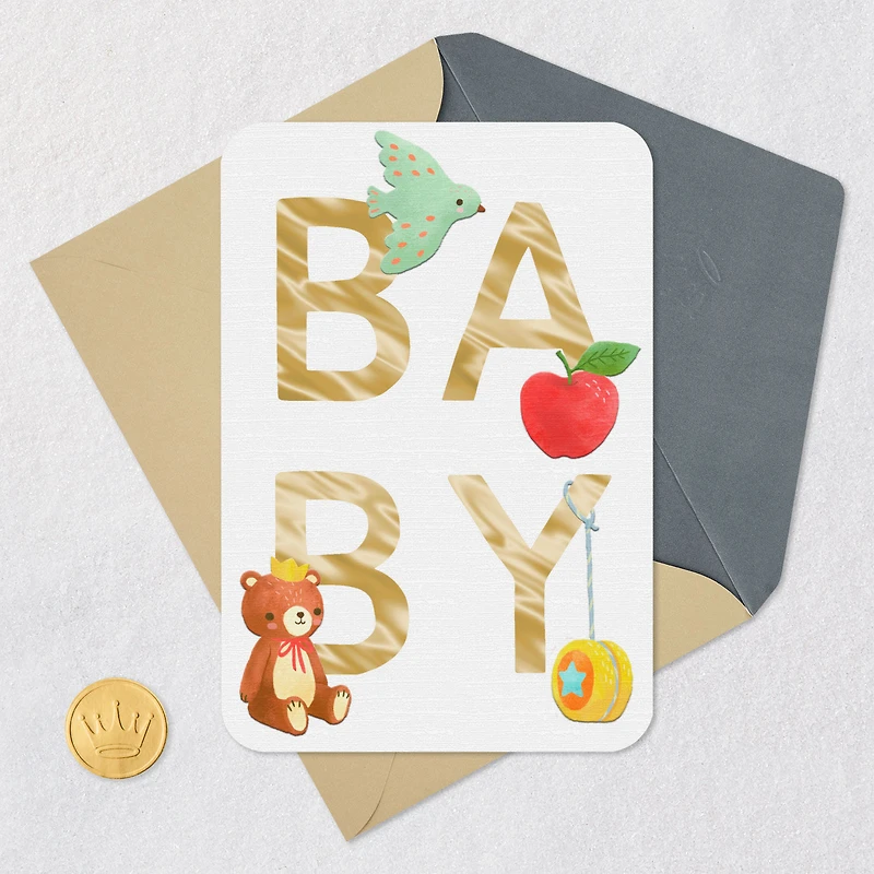 Alphabet Icons Blank New Baby Card for only USD 2.99 | Hallmark