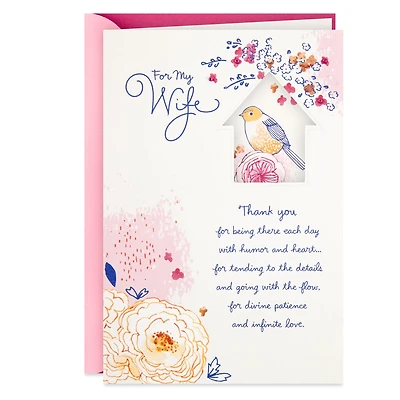 Bird House and Flowers Mother's Day Card for Wife for only USD 5.99 | Hallmark