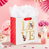 10.4" Disney Mickey and Minnie Love Large Square Gift Bag for only USD 7.99 | Hallmark