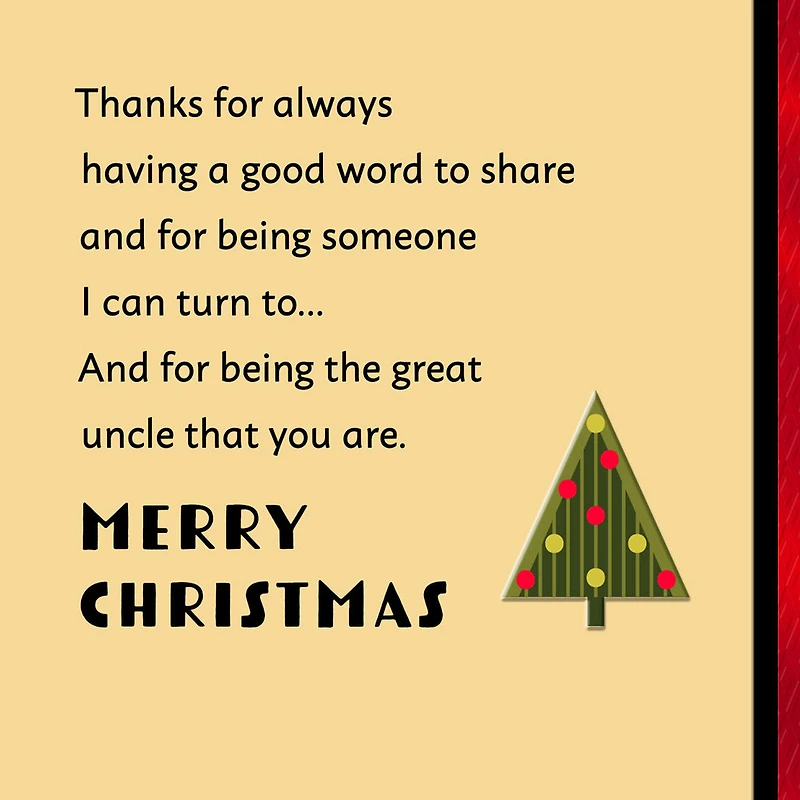 Someone I Can Turn To Christmas Card for Uncle for only USD 3.59 | Hallmark