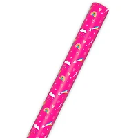 Rainbows and Flowers on Pink Jumbo Wrapping Paper, 90 sq. ft. for only USD 9.99 | Hallmark
