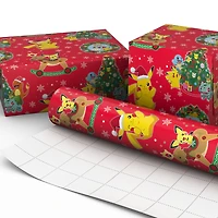 Pokémon Fun on Red Jumbo Christmas Wrapping Paper Roll, 70 sq. ft. for only USD 9.99 | Hallmark