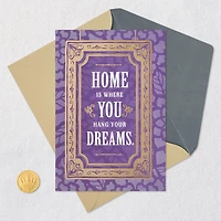 Home Is Where You Hang Your Dreams New Home Card for only USD 5.99 | Hallmark