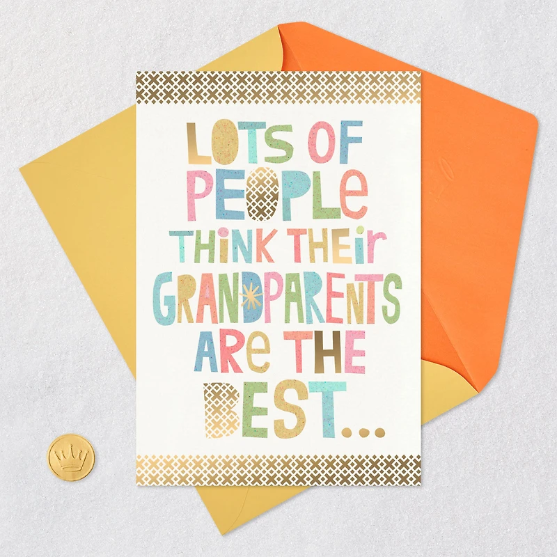 You're the Best Grandparents Day Card for only USD 2.00 | Hallmark