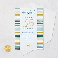Adventures and Memories 25th Anniversary Card for Husband for only USD 5.99 | Hallmark