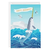 Glad You Exist Narwhal Custom Birthday Card for only USD 4.99 | Hallmark
