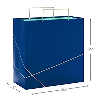 Navy With Gold Large Square Gift Bag, 10.4" for only USD 6.99 | Hallmark