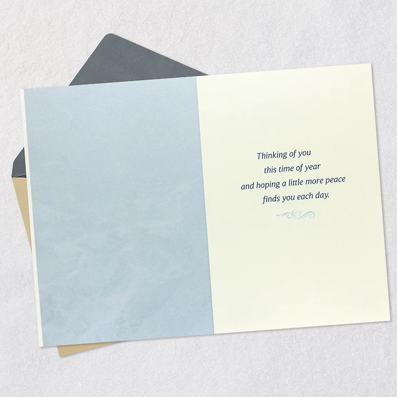 The Caring Thoughts Have Never Stopped Sympathy Card for Anniversary of Death for only USD 4.99 | Hallmark