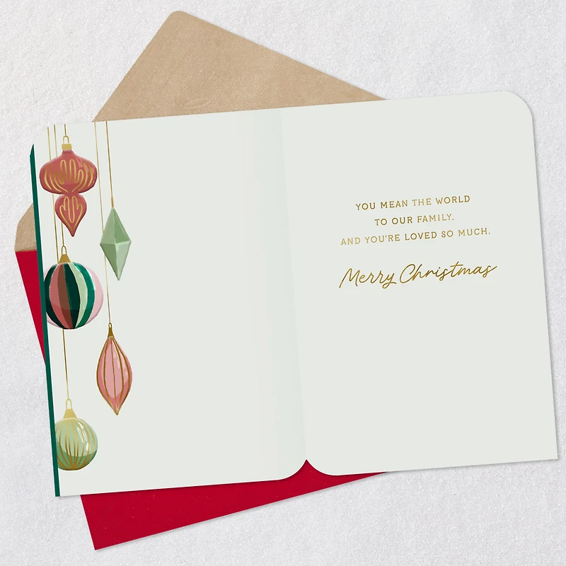 You Mean the World to Our Family Christmas Card for Uncle for only USD 3.99 | Hallmark