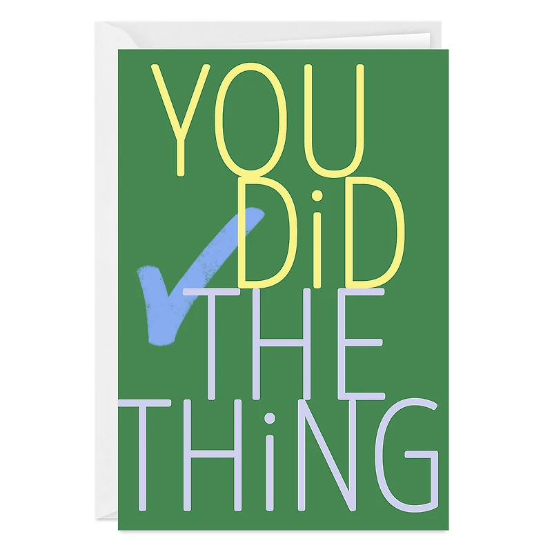 You Did the Thing Custom Congratulations Card for only USD 4.99 | Hallmark