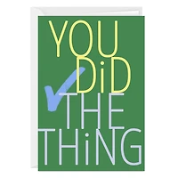 You Did the Thing Custom Congratulations Card for only USD 4.99 | Hallmark