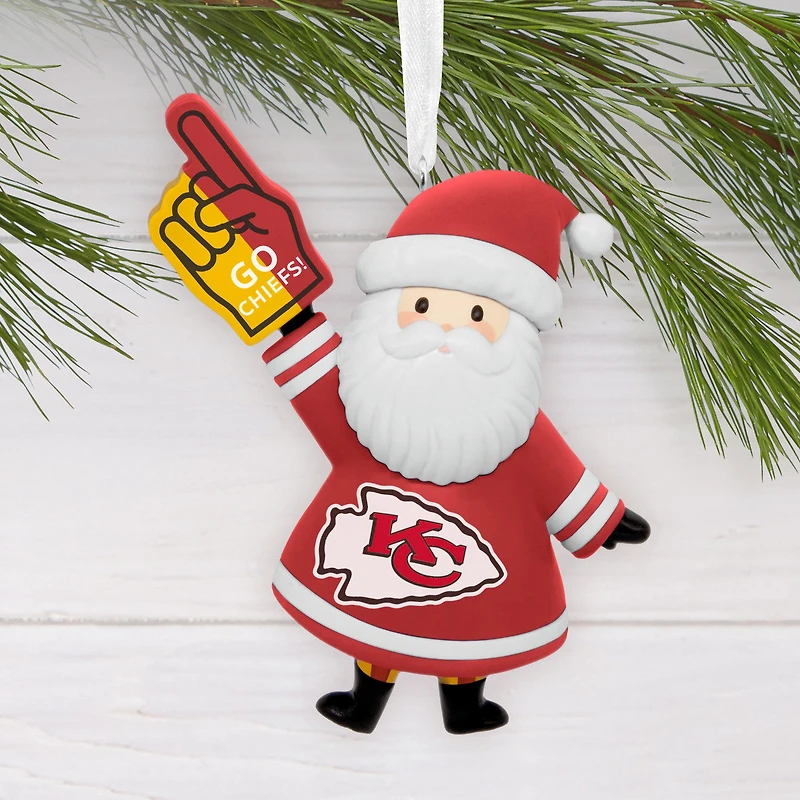 NFL Kansas City Chiefs Santa Fan Hallmark Ornament for only USD 12.99 | Hallmark