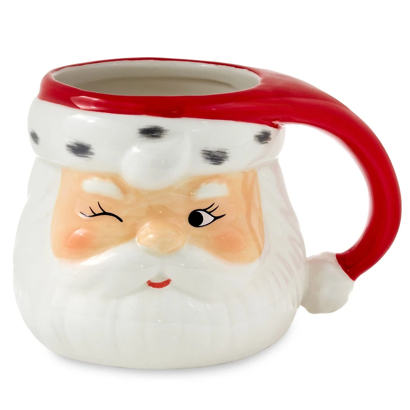 Winking Santa Holiday Sculpted Mug, 23.5 oz. for only USD 19.99 | Hallmark