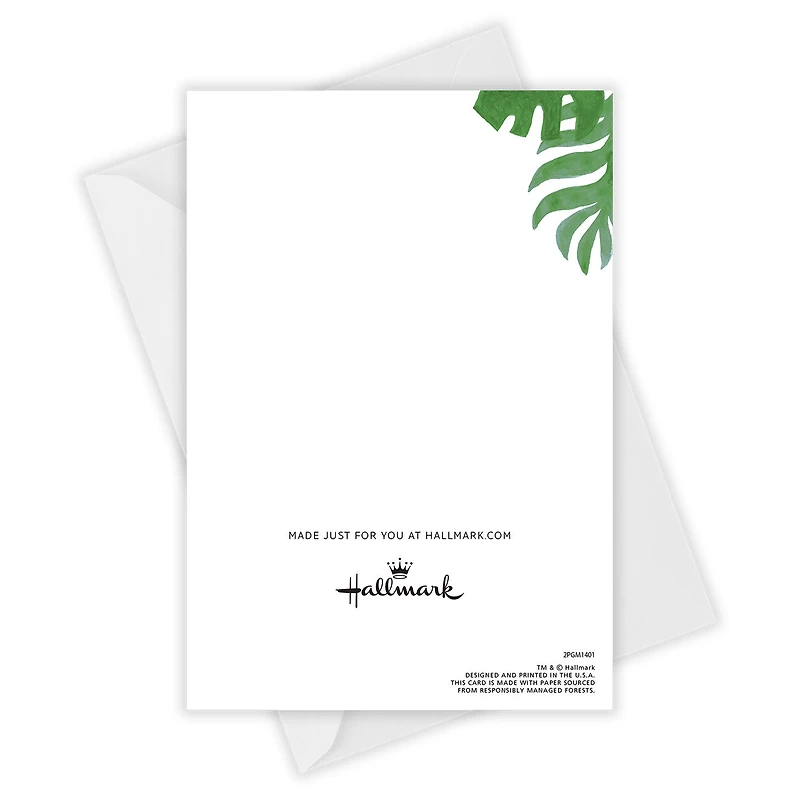Personalized Tropical Ferns on Green Photo Card for only USD 4.99 | Hallmark