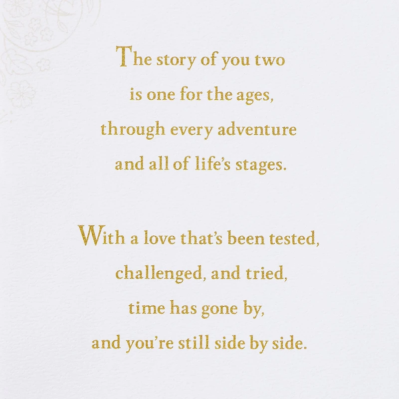 A Love Story for the Ages 50th Anniversary Card for only USD 7.59 | Hallmark