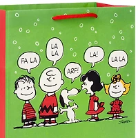 11.5" Peanuts® Vintage Holiday Scenes 2-Pack Large Gift Bag Bundle for only USD 6.99 | Hallmark