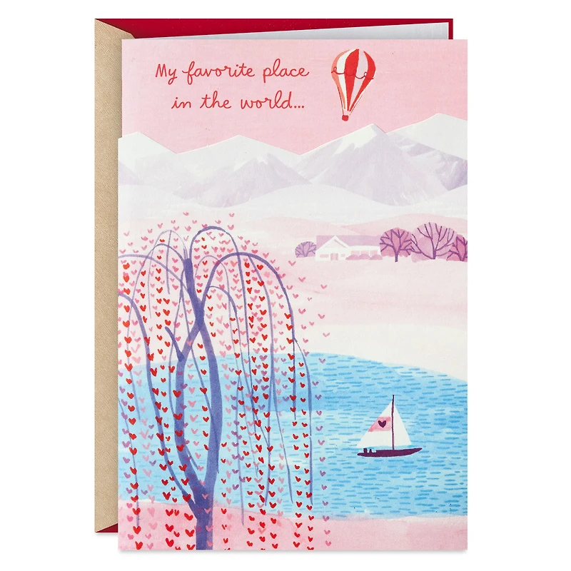 My Favorite Place Romantic 3D Pop-Up Sweetest Day Card for only USD 5.99 | Hallmark
