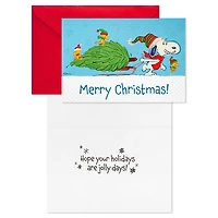 Peanuts® Snoopy Hauling the Tree Boxed Christmas Cards, Pack of 16 for only USD 15.49 | Hallmark