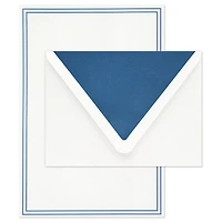 Double Blue Border Stationery Set, Box of 20 for only USD 14.99 | Hallmark