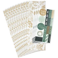 Gold Toile Holiday Tissue Paper With Stickers, 10 sheets for only USD 4.99 | Hallmark