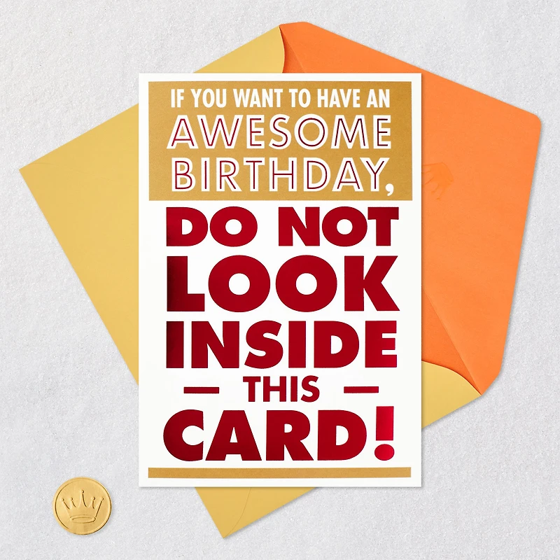 Do Not Look Funny Birthday Card with Mini Cards for only USD 5.59 | Hallmark