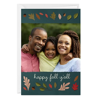 Personalized Fall Leaves Photo Card for only USD 4.99 | Hallmark