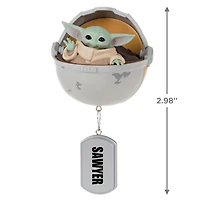Star Wars: The Mandalorian™ Grogu™ in Hovering Pram Personalized Ornament, Custom Text for only USD 31.99 | Hallmark