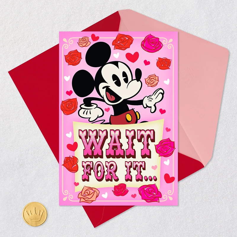 Disney Mickey Mouse and Friends Flower Bouquet Funny Pop-Up Valentine's Day Card for only USD 5.99 | Hallmark