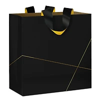 10.4" Gold Lines on Black Large Square Gift Bag for only USD 7.79 | Hallmark