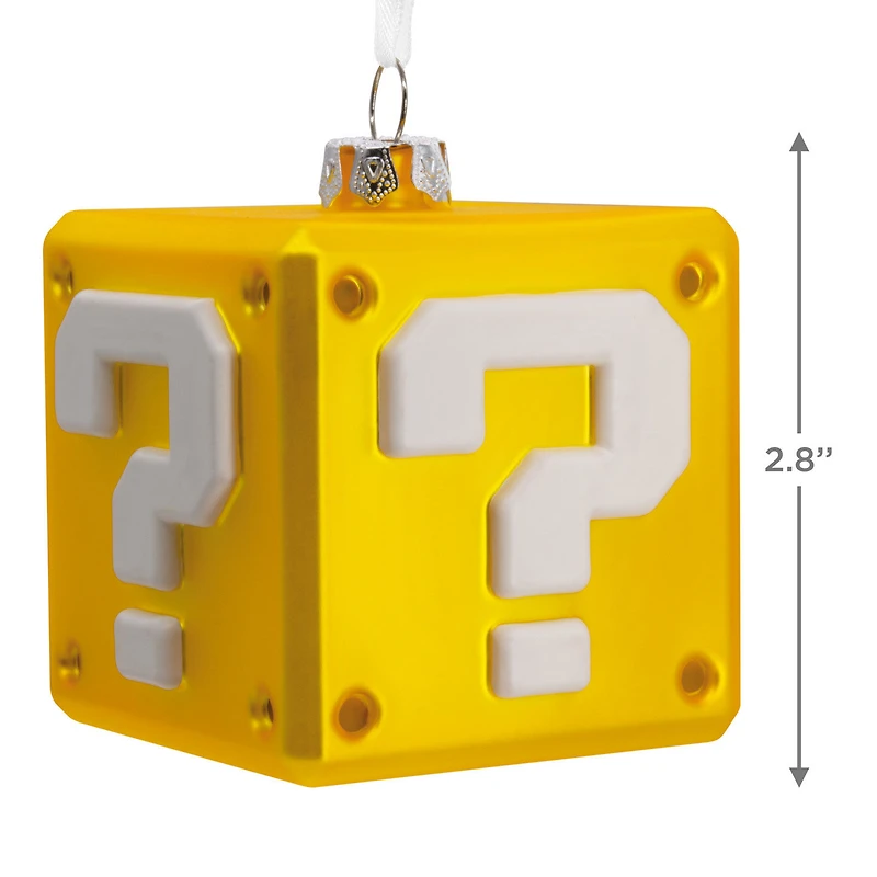 Nintendo Super Mario™ Question Block Blown Glass Hallmark Ornament for only USD 11.49 | Hallmark