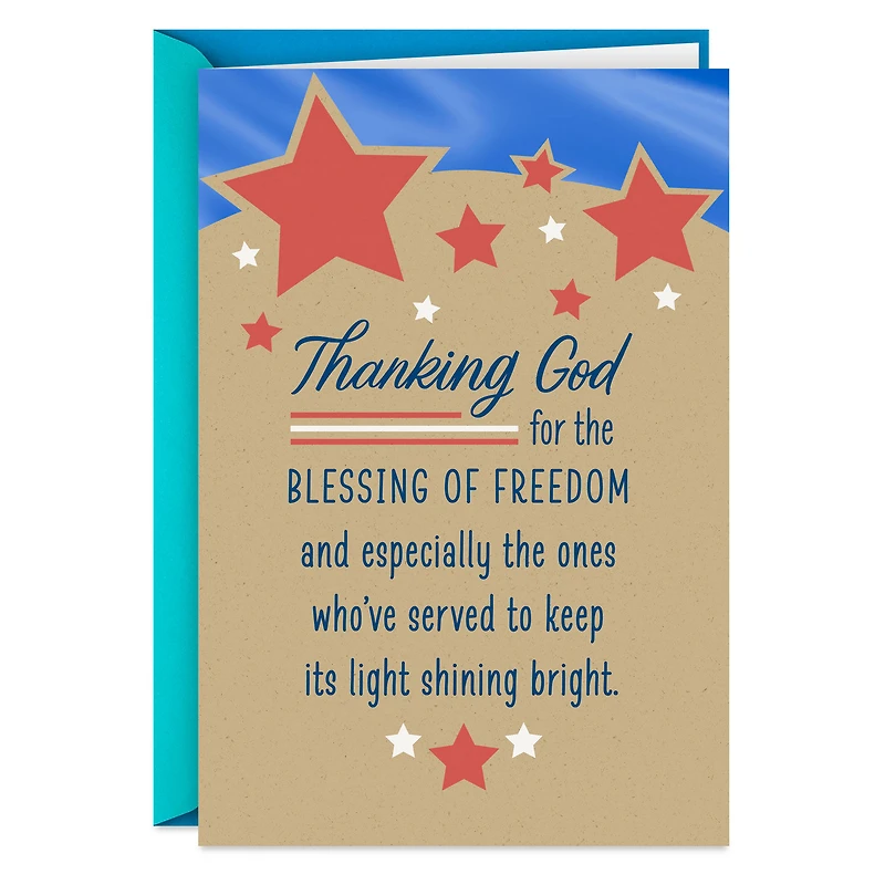 The Blessing of Freedom Religious Veterans Day Card for only USD 2.00 | Hallmark