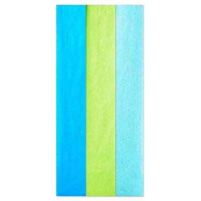 Solid Blue/Citrus Green/Aqua 3-Pack Assortment Tissue Paper, 12 sheets for only USD 2.99 | Hallmark