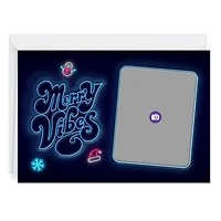 Neon Merry Vibes Custom Holiday Card for only USD 4.99 | Hallmark