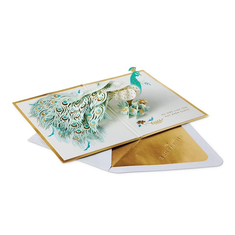 Uniquely Wonderful, Peacock Pop-Up Encouragement Card for only USD 12.99 | Hallmark