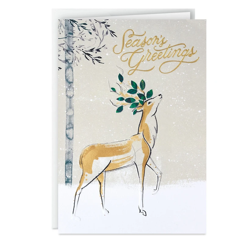 Stately Deer in Snow Boxed Christmas Cards, Pack of 12 for only USD 17.49 | Hallmark