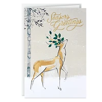 Stately Deer in Snow Boxed Christmas Cards, Pack of 12 for only USD 17.49 | Hallmark