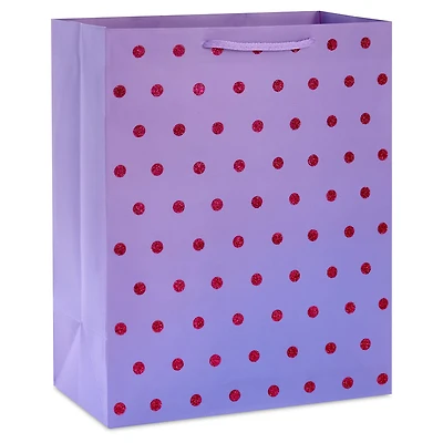 13" Purple Ombré With Glitter Dots Large Gift Bag for only USD 4.49 | Hallmark