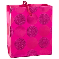 Hot Pink Glitter Dots Gift Card Holder Mini Bag, 4.5" for only USD 2.99 | Hallmark