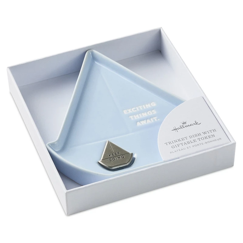 Sailboat-Shaped Trinket Dish With Token for only USD 28.99 | Hallmark