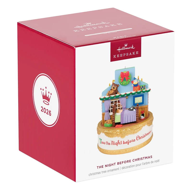 The Night Before Christmas Ornament With Light, Sound and Motion for only USD 79.99 | Hallmark