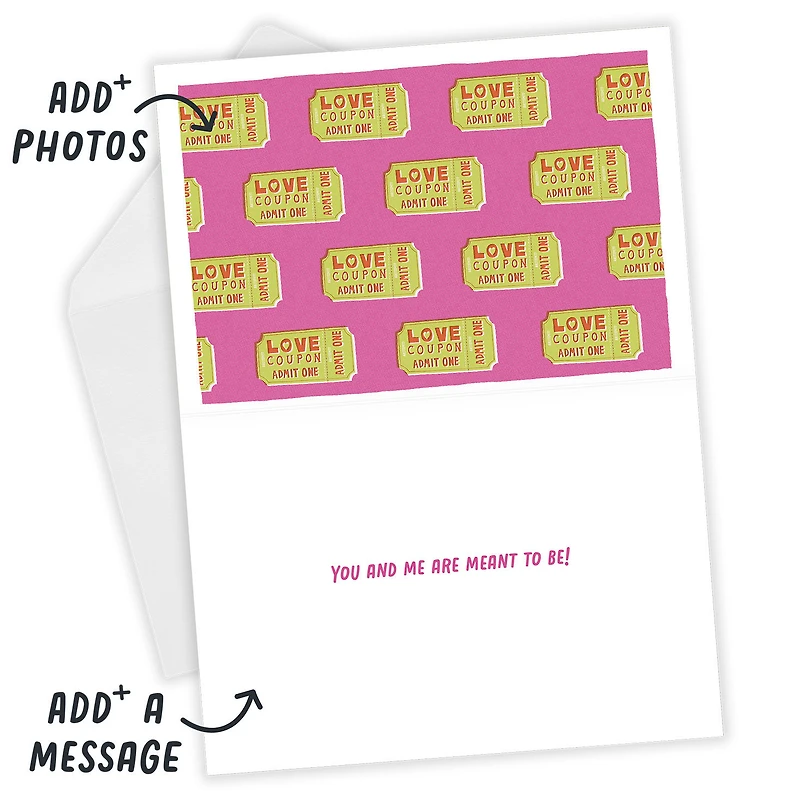 Love Coupon Ticket Custom Love Card for only USD 4.99 | Hallmark