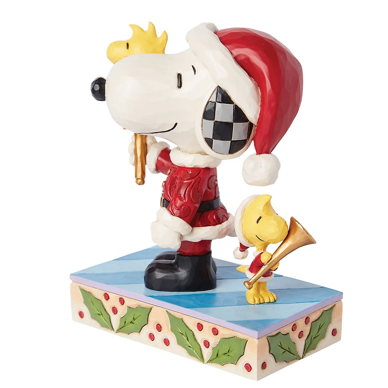 Jim Shore Peanuts Snoopy and Woodstock Santas Figurine, 6.1" for only USD 64.99 | Hallmark