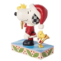 Jim Shore Peanuts Snoopy and Woodstock Santas Figurine, 6.1" for only USD 64.99 | Hallmark