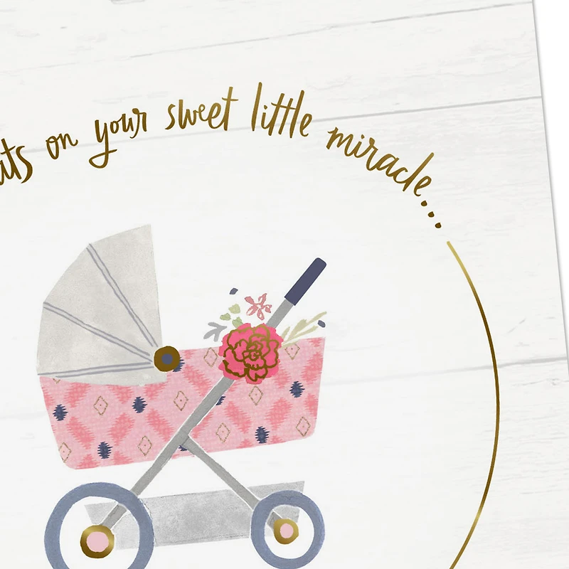 Sweet Little Miracle, Big Love New Baby Girl Card for only USD 2.99 | Hallmark