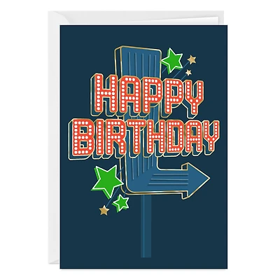 Retro Neon Sign Custom Birthday Card for only USD 4.99 | Hallmark