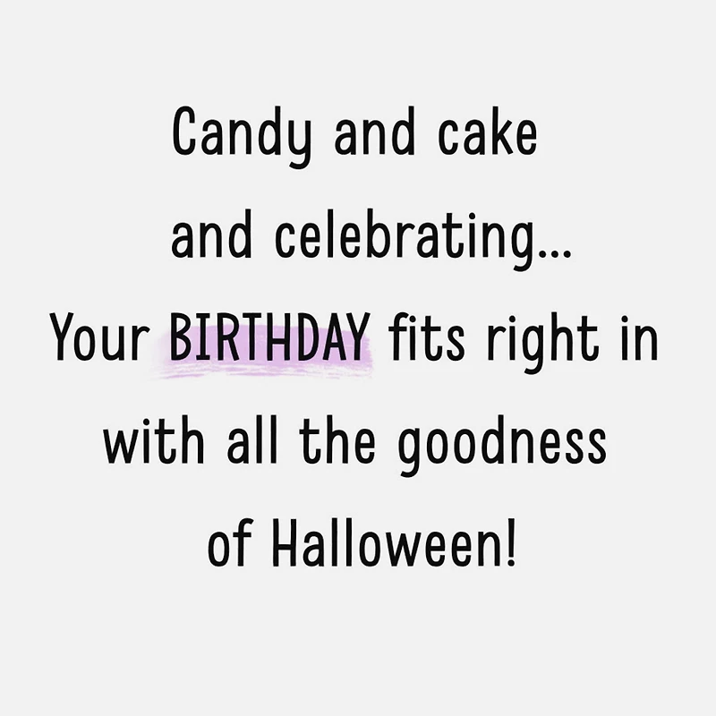 Candy, Cake and Celebrating Halloween Birthday Card for only USD 2.99 | Hallmark