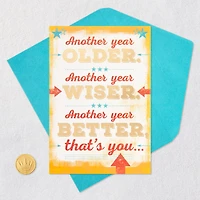 Another Year Older, Wiser and Better Birthday Card for only USD 2.50 | Hallmark