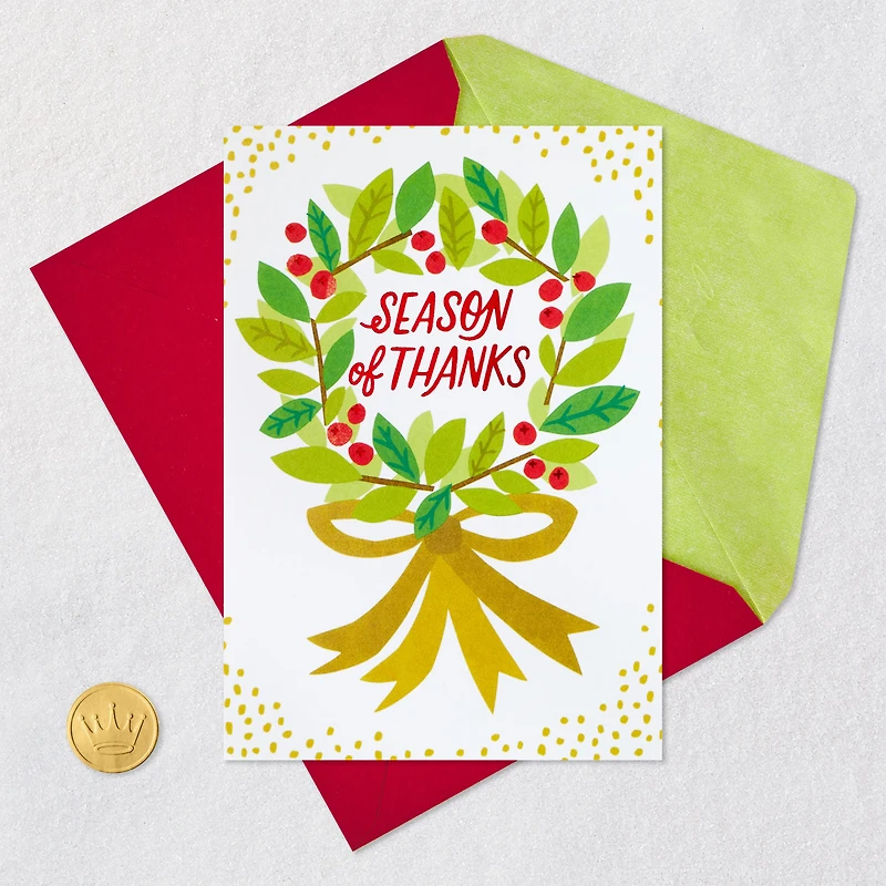 You Make the Whole Season Brighter Christmas Thank You Card for only USD 2.99 | Hallmark